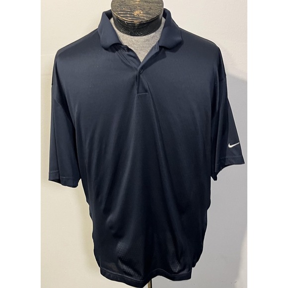 Nike Other - Nike Polo Shirt Mens XL Navy Blue FitDry Golf Performance Short Sleeve